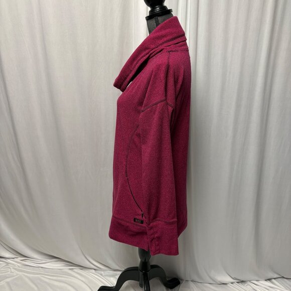 Marc New York Sweater Womens Size Large Fuchsia Cowl Neck Long Sleeve Pullover - Picture 3 of 10